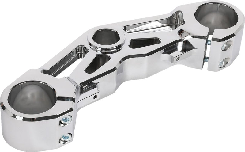 Thrashin Supply Co. Bottom Tree for 2024-2025 Harley-Davidson FLTRX 1923 ABS Triple Tree Chrome 6061-T6 Aluminium #TSC-2922-3