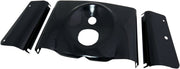 Drag Specialties Gloss Black 3-Piece Smooth Fork Tins for 1986-2017 Harley-Davidson Softail Motorcycles