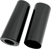 Drag Specialties +2 in. Gloss Black Fork Slider Covers - 8.5 in. for Various Various Harley-Davidson Motorcycles (See Fitment List)