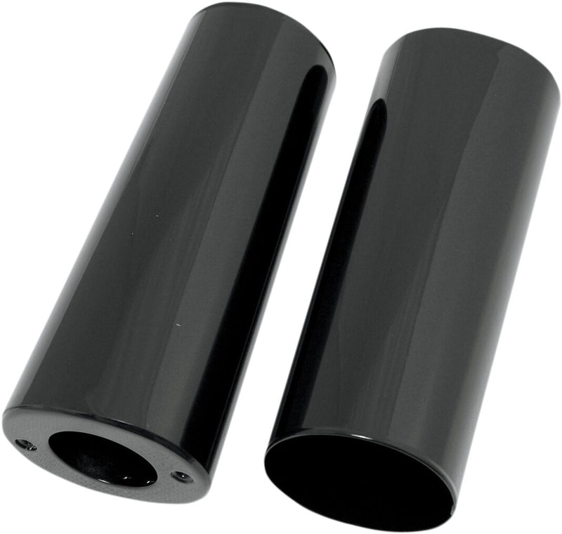 Drag Specialties +2 in. Gloss Black Fork Slider Covers - 8.5 in. for Various Various Harley-Davidson Motorcycles (See Fitment List)