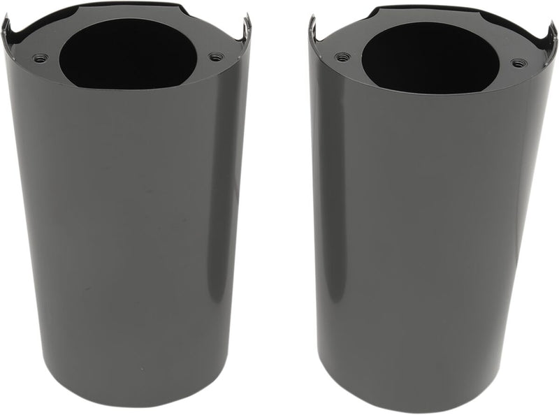 Drag Specialties Black Fork Slider Covers for 2014-2025 Harley-Davidson Touring and 2014-2025 Harley-Davidson Trike Motorcycles