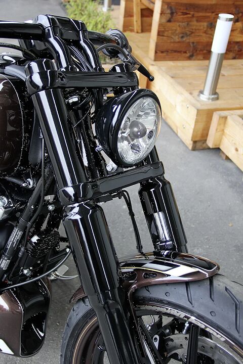 Cult Werk Fork Covers for 2013-2017 Harley-Davidson FXSB Upper Fork Protector Aluminium Pair