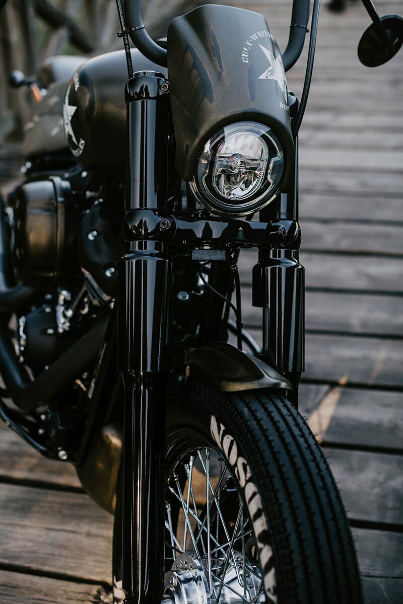 Cult Werk Fork Covers for 2018-2024 Harley-Davidson Upper Fork Protector Aluminium Pair