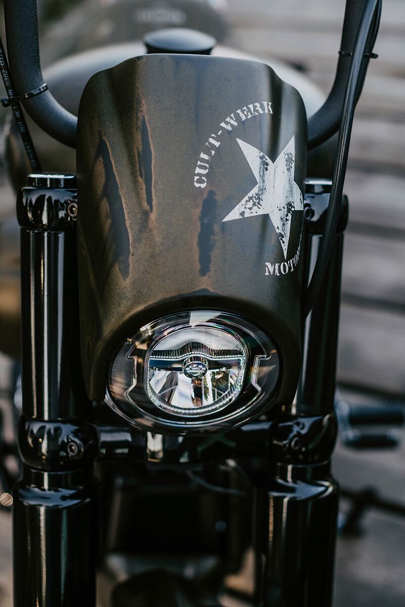 Cult Werk Fork Covers for 2018-2024 Harley-Davidson Upper Fork Protector Aluminium Pair