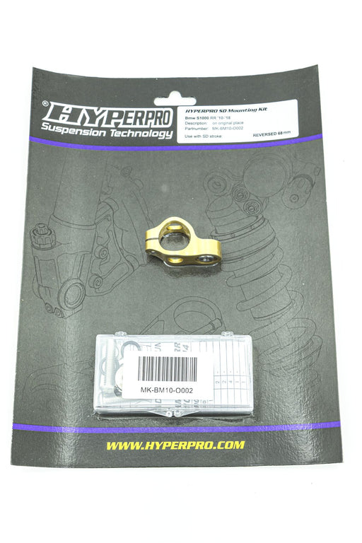 Hyperpro Steering Damper Mounting Kits for 2010-2017 BMW S 1000 Stabilizer Gold Aluminium