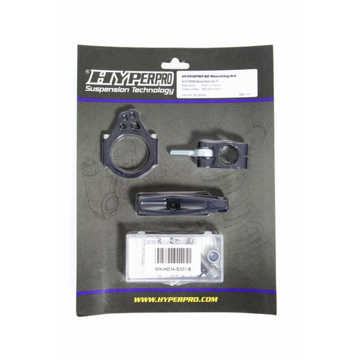 Hyperpro Steering Damper Mounting Kits for 2006-2017 Harley-Davidson FXDB Black Steering Damping #MK-HD14-S001-B