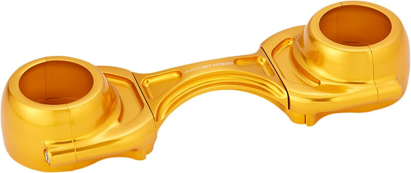 Arlen Ness Gold Anodised Method Fork Brace for 2006-2017 Harley-Davidson Dyna and 2018-2020 Harley-Davidson Softail Motorcycles