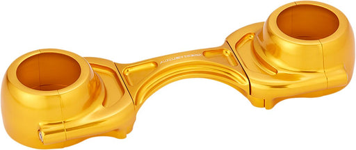 Arlen Ness Gold Anodised Method Fork Brace for 2006-2017 Harley-Davidson Dyna and 2018-2020 Harley-Davidson Softail Motorcycles