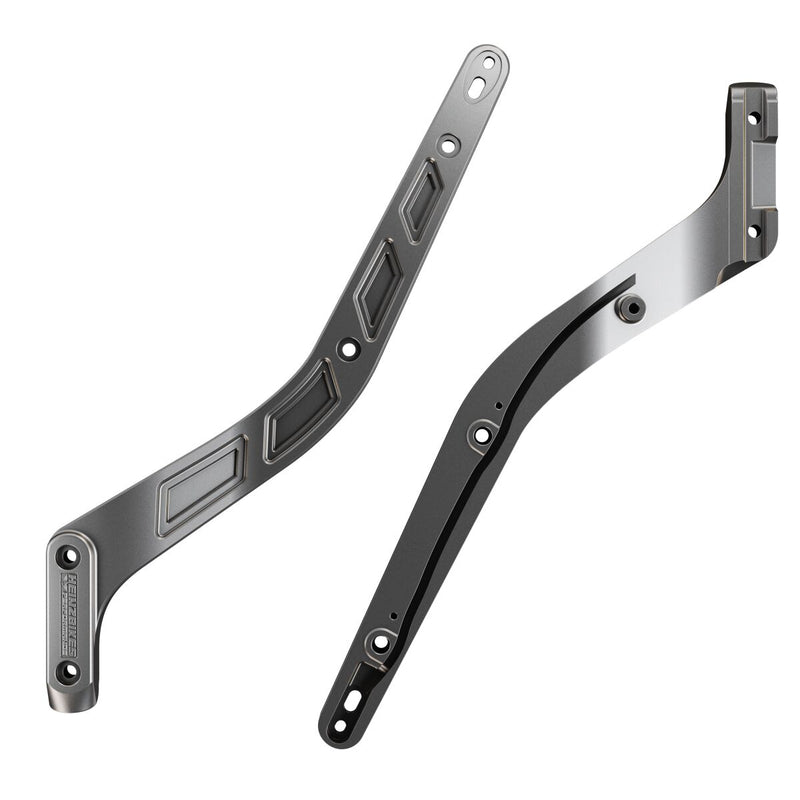 Heinz Bikes Performance Fender Struts for 2018-2025 Harley-Davidson Silver 6061 Billet Aluminium Pair #HB-PFS-S