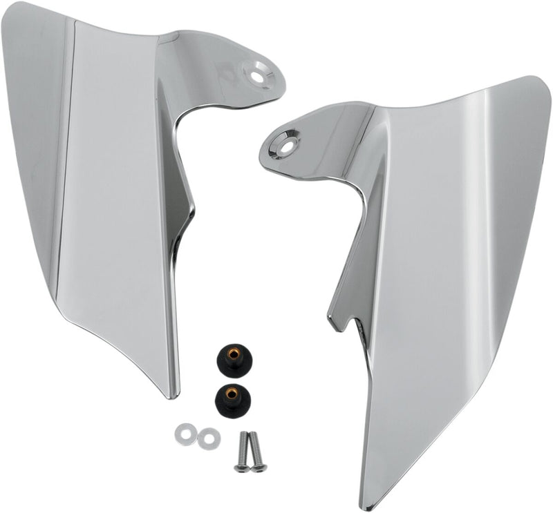 Kuryakyn Reflective Smoke Saddle Shield Heat Deflectors For Harley-Davidson 1997-2007 Electra Glides, Road Glides, Road Kings & Street Glides