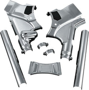Kuryakyn Deluxe Neck Covers In Chrome For Harley-Davidson 2009-2013 Touring Motorcycles
