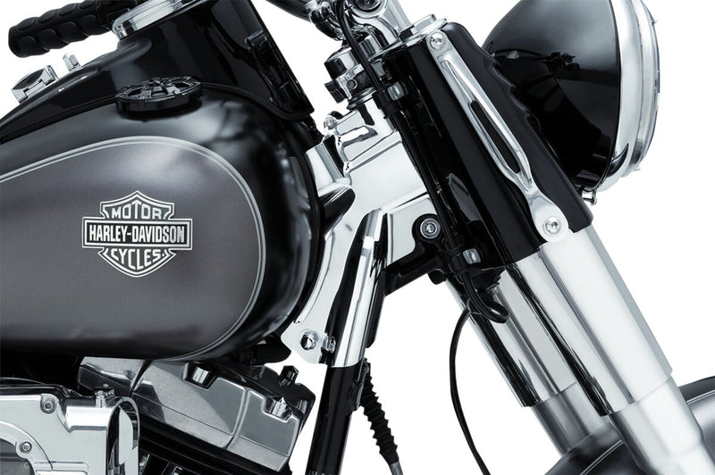 Kuryakyn Neck Covers In Chrome For Harley-Davidson 2007-2017 FL Softail Motorcycles