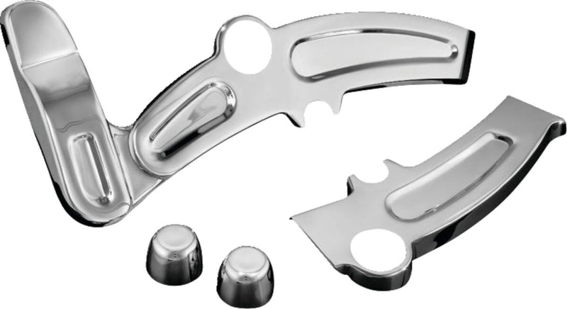 Kuryakyn Boomerang Frame Covers In Chrome For Harley-Davidson 2008-2017 Softail Motorcycles