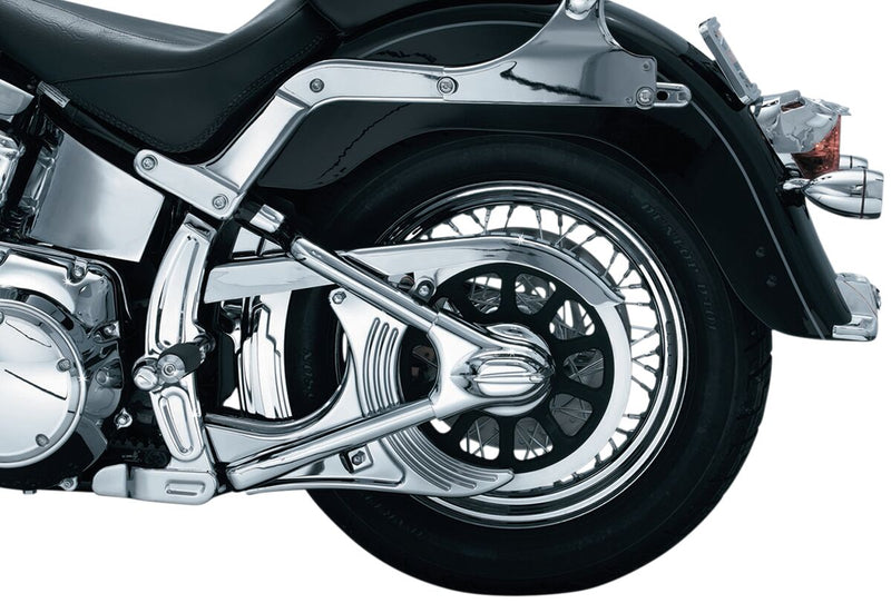 Kuryakyn Boomerang Frame Covers In Chrome For Harley-Davidson 2008-2017 Softail Motorcycles