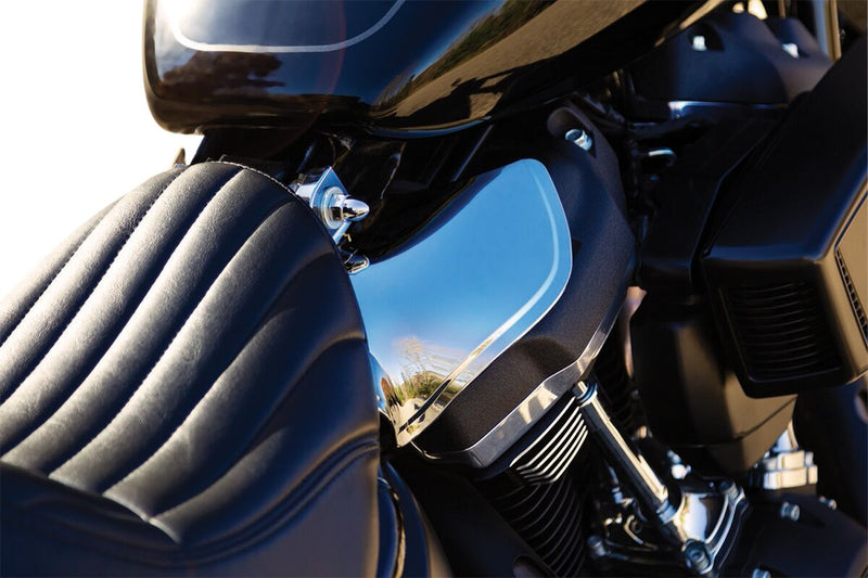 Kuryakyn Reflective Smoke Saddle Shields For Harley-Davidson 2018-2023 Softail (Excluding FXDRS) Models