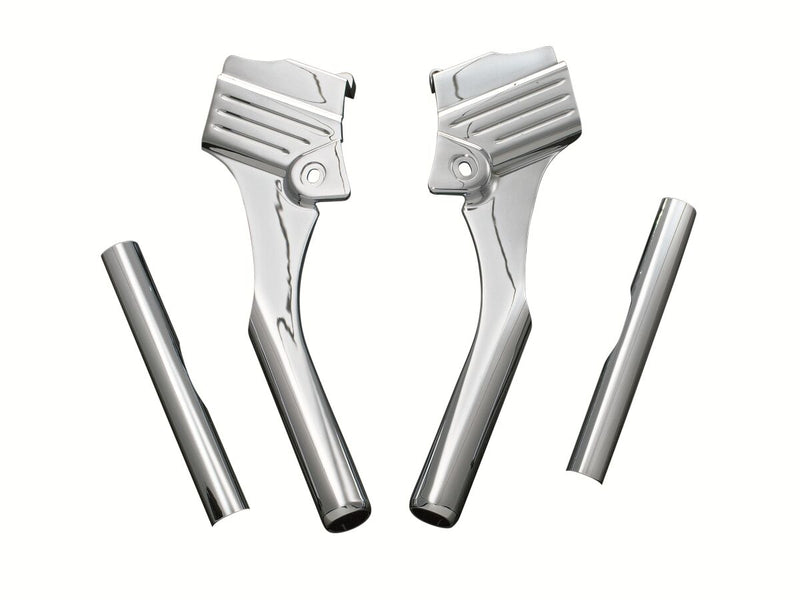 Kuryakyn Deluxe Neck Covers In Chrome For Harley-Davidson 1995-2005 Touring Motorcycles