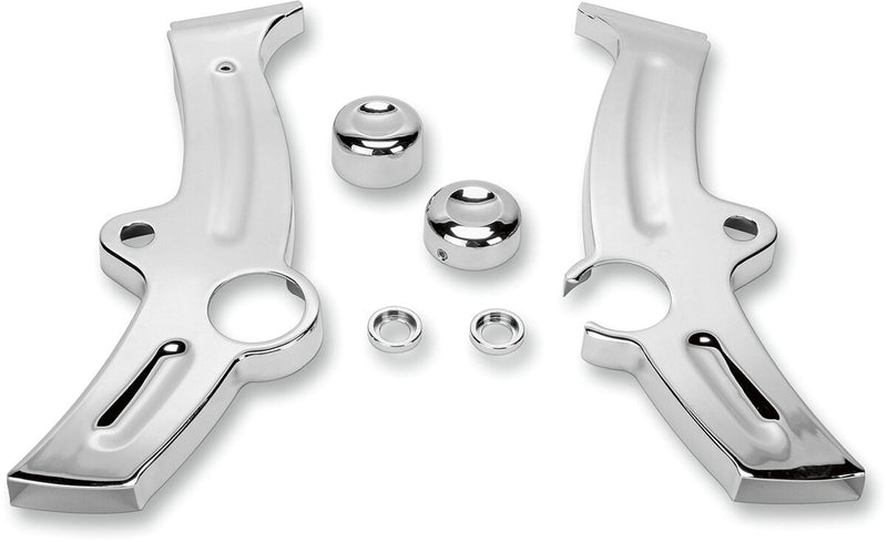 Kuryakyn Boomerang Frame Covers In Chrome For Harley-Davidson 2000-2007 Softail Motorcycles