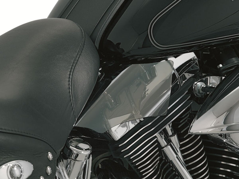 Kuryakyn Reflective Smoke Saddle Shield Heat Deflectors For Harley-Davidson 2000-2017 Softail Models