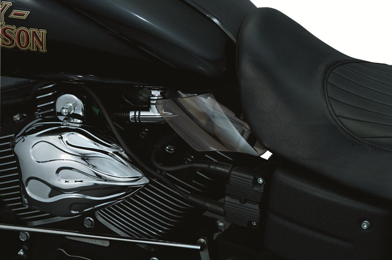 Kuryakyn Reflective Smoke Saddle Shield Heat Deflectors For Harley-Davidson 1999-2017 Dyna Models