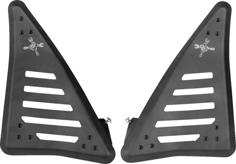 Burly Brand Side Covers for 2021-2024 HONDA CMX 1100 Black Powder-Coated Slash Cut Left Right Side Panel Aluminium Pair