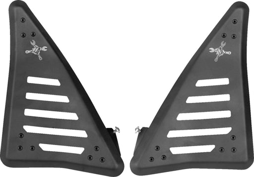 Burly Brand Side Covers for 2021-2024 HONDA CMX 1100 Black Powder-Coated Slash Cut Left Right Side Panel Aluminium Pair