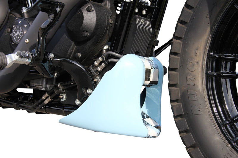 Cult Werk Spoiler Bobber for 1986-1998, 2004-2022 Harley-Davidson Chin Spoiler Black Front ABS Plastic Each