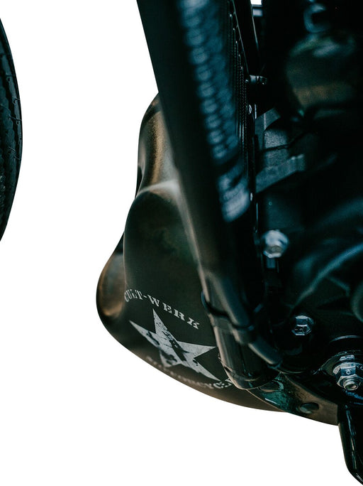 Cult Werk Spoiler Bobber for 2018-2026 Harley-Davidson Chin Spoiler Black Front ABS Plastic Each