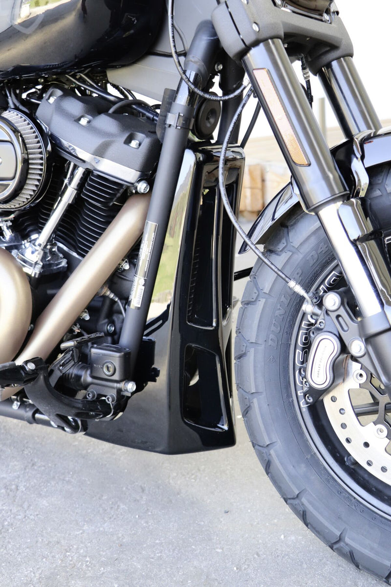 Cult Werk Spoiler Custom for 2018-2026 Harley-Davidson Chin Spoiler Black Front ABS Plastic Each