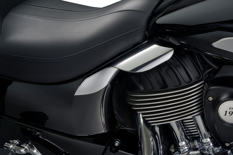 Ciro Heat Deflectors for 2014-2026 INDIAN Chrome Silver Pair