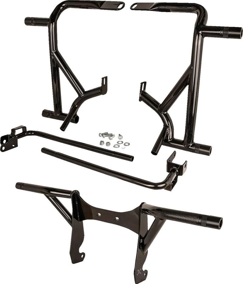 Burly Brand Brawler Front & Rear Crash Bar Kit For Harley-Davidson 2009-2023 Touring Models