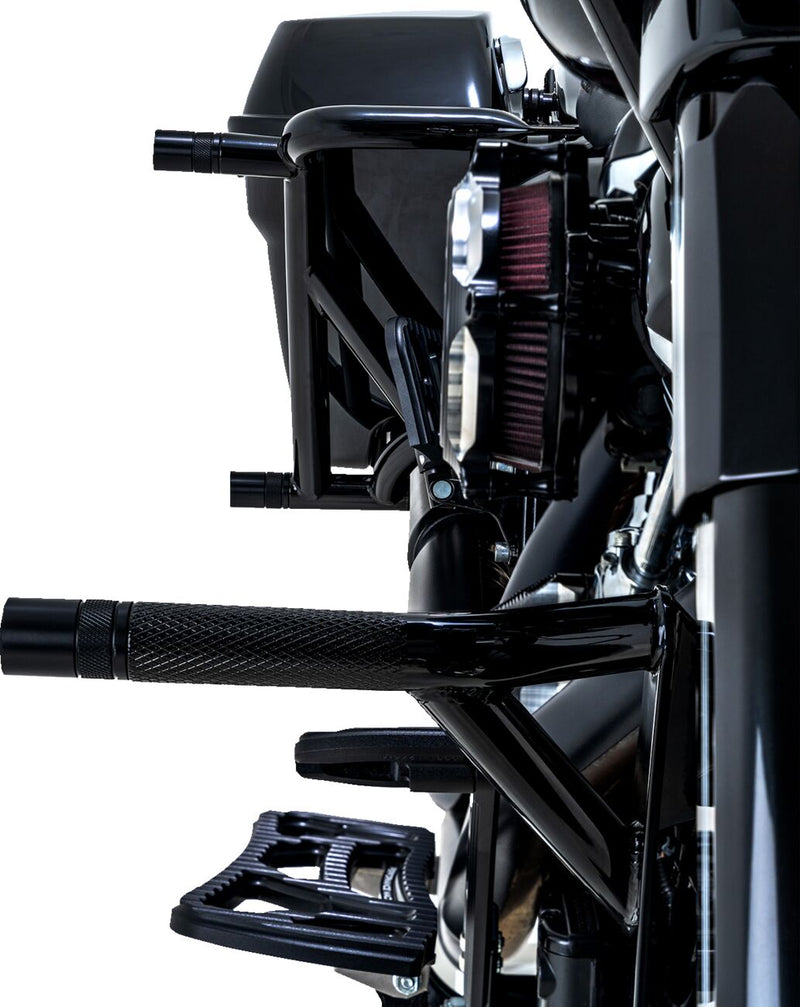 Burly Brand Brawler Kit for 2014-2025 Harley-Davidson Black Powder-Coated Front Steel