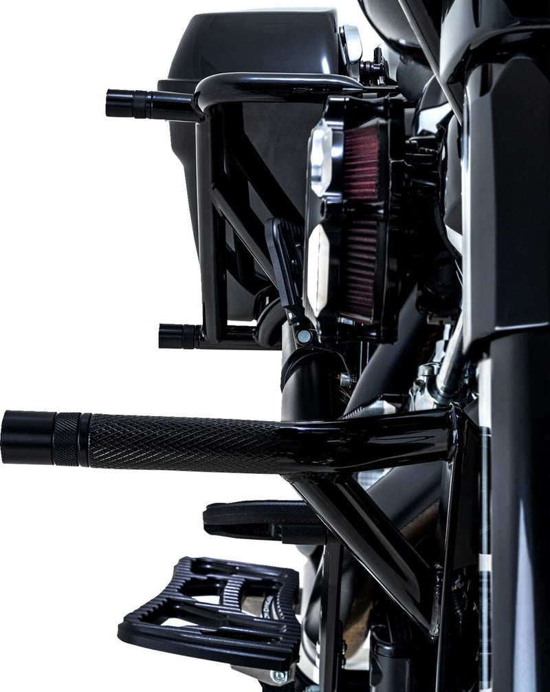 Burly Brand Brawler Kit for 2014-2025 Harley-Davidson Black Powder-Coated Rear Steel