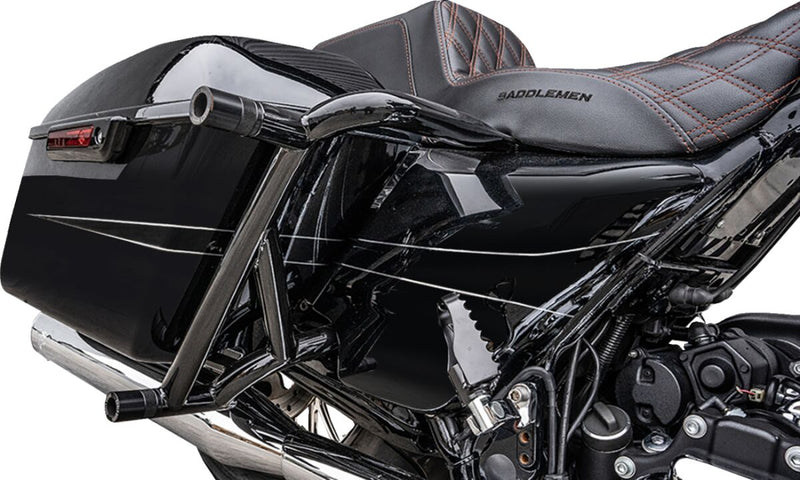 Burly Brand Brawler Kit for 2014-2025 Harley-Davidson Black Powder-Coated Rear Steel