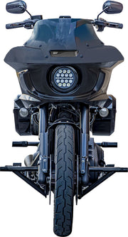 Burly Brand Brawler Kit for 2018-2025 Harley-Davidson Black Powder-Coated Front Steel