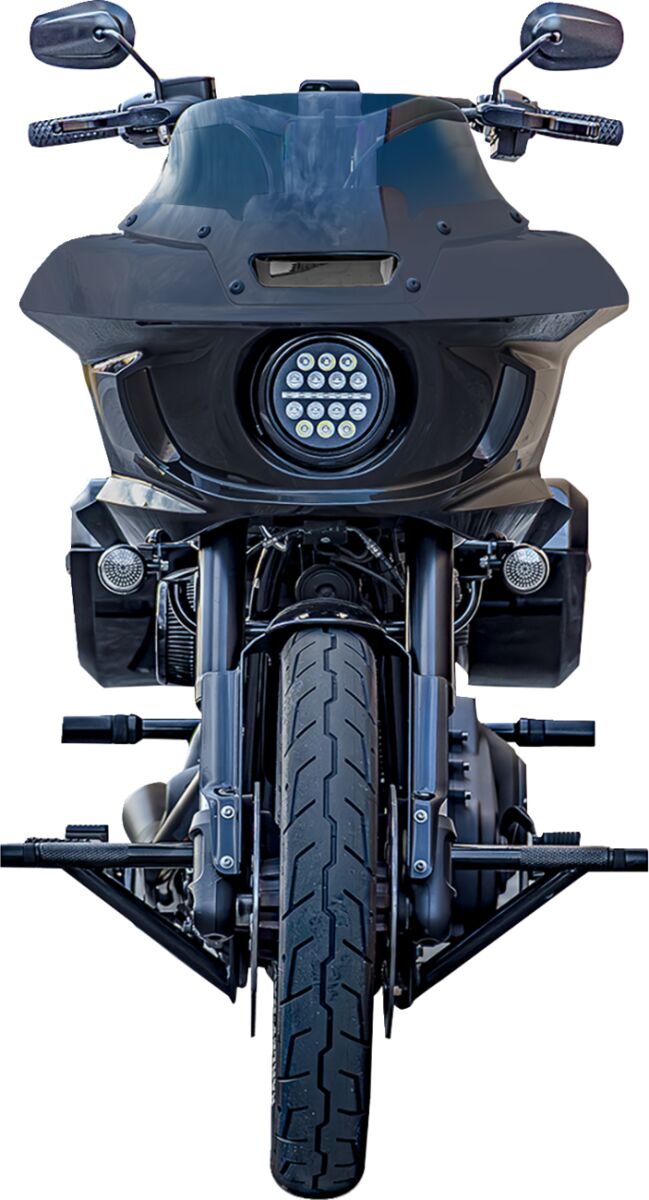 Burly Brand Brawler Kit for 2018-2025 Harley-Davidson Black Powder-Coated Front Steel