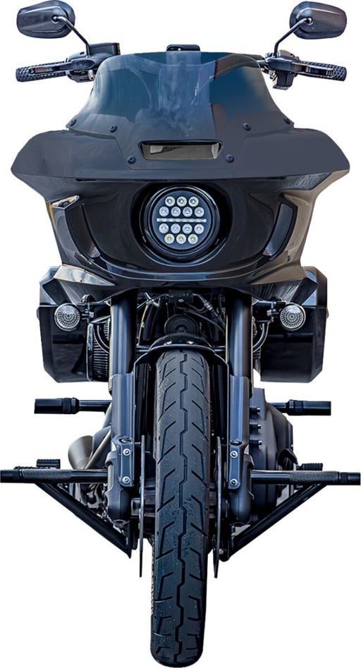 Burly Brand Brawler Kit for 2018-2025 Harley-Davidson Black Powder-Coated Front Steel