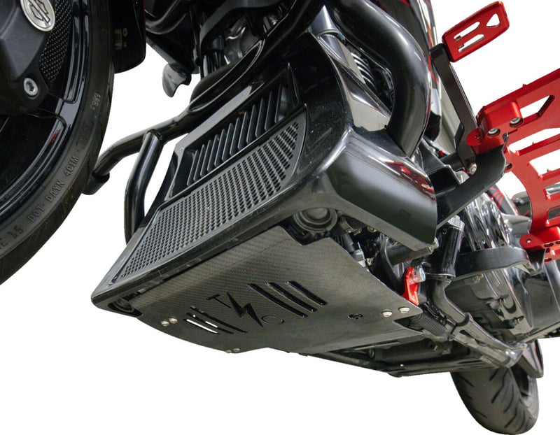 Thrashin Supply Co. Carbon Fibre Skid Plate for 2024-2025 Harley-Davidson Black #TSC-3034-2