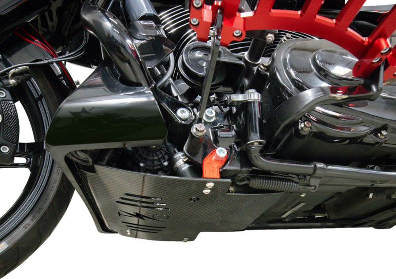 Thrashin Supply Co. Carbon Fibre Skid Plate for 2024-2025 Harley-Davidson Black #TSC-3034-2