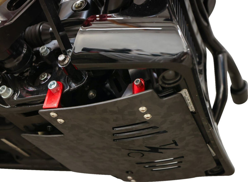 Thrashin Supply Co. Forged Carbon Fibre Skid Plate for 2024-2025 Harley-Davidson Black #TSC-3035-2