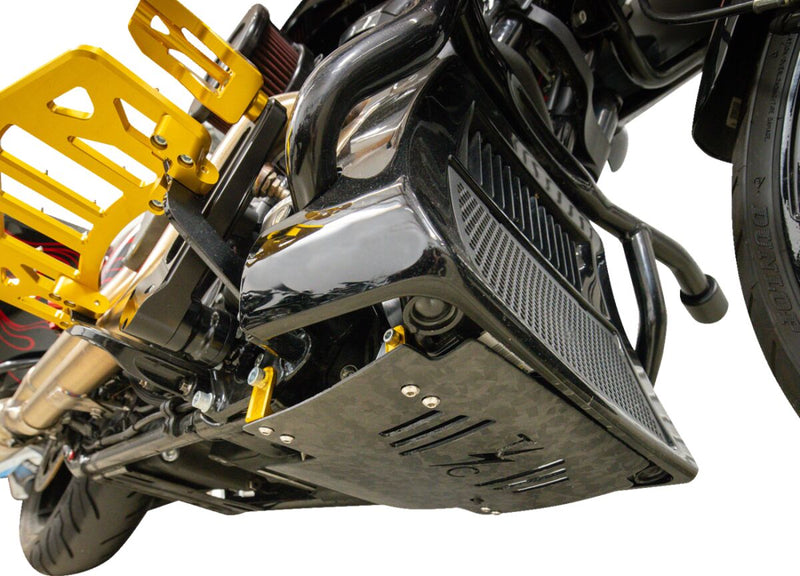 Thrashin Supply Co. Forged Carbon Fibre Skid Plate for 2024-2025 Harley-Davidson Black #TSC-3035-5