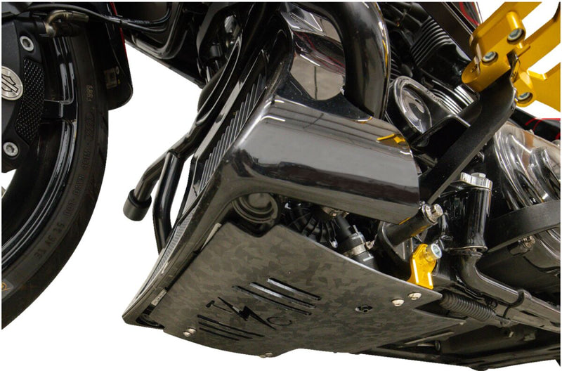 Thrashin Supply Co. Forged Carbon Fibre Skid Plate for 2024-2025 Harley-Davidson Black #TSC-3035-5