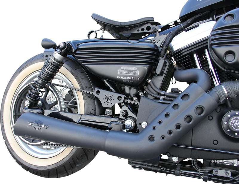 Cult Werk Side Panel Bobber for 2004-2013 Harley-Davidson Black Left Right ABS Plastic Pair