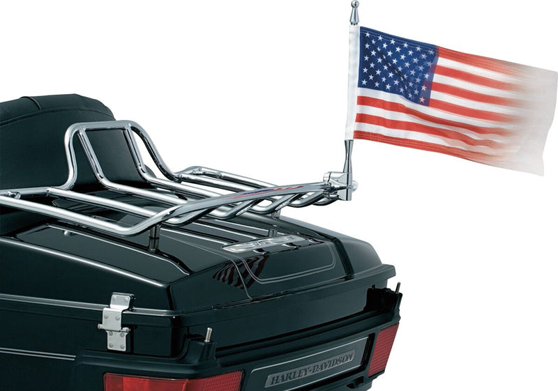 Kuryakyn Vertical Flag Mount Kit In Chrome For 1/2 Inch Tubing #KUR4254