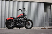 Burly Brand 14 Inch Apehanger Handlebars in Black For 1982-2022 Harley-Davidson Models (Excl. All E-Throttle)