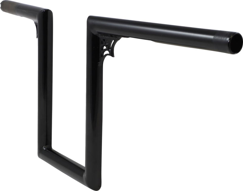 LA Choppers 10 Inch Web Z (1 inch) Old School Handlebars in Black