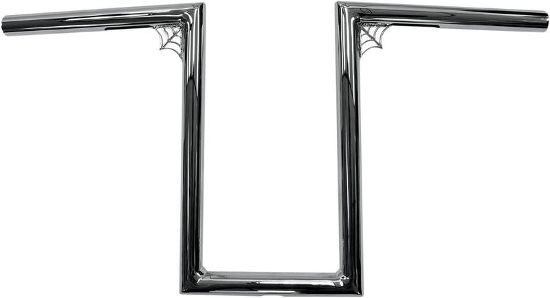 LA Choppers 12 Inch Web Z (1 inch) Old School Handlebars in Chrome