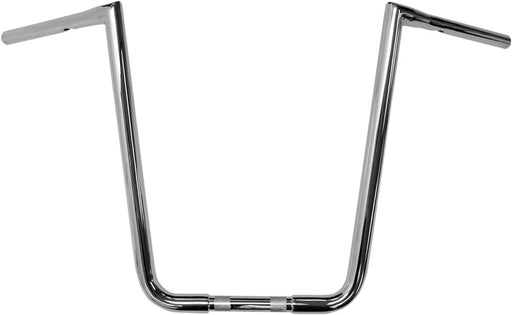 LA Choppers 19 Inch Rise (1-1/4 inch) Big Twin Peaks Handlebars in Chrome