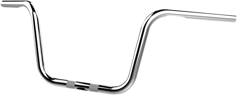 Khrome Werks Chrome 10 in. Bobber Ape Hangers 1 in. Handlebars for Various Various Harley-Davidson Motorcycles (See Fitment List)