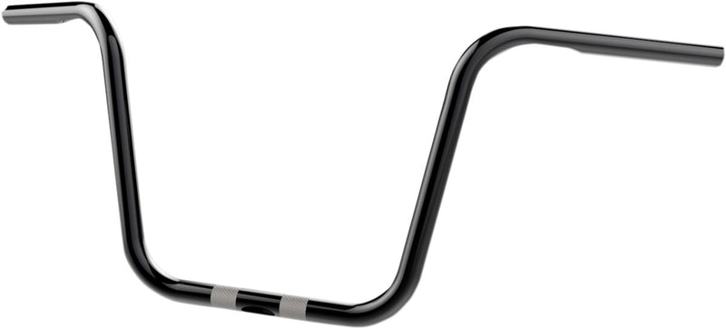 Khrome Werks Black 12 in. Bobber Ape Hangers 1 in. Handlebars for Various Various Harley-Davidson Motorcycles (See Fitment List)