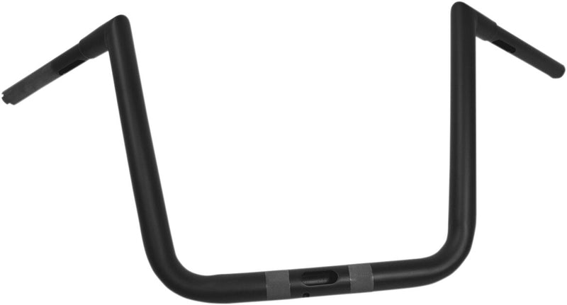 1-1/4" Hefty Twin Peaks Handlebar Touring Black| Flat